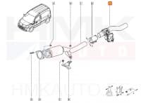 Heitgaaside klapp OEM Renault Kangoo 1,5DCI