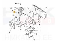 Tahmafilter(DPF/FAP) OEM Renault Trafic 1,6dCi Euro6B 70/88kW 2014-