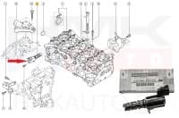 Nukkvõlli reguleerimise solenoidklapp OEM Renault 1,6 16V