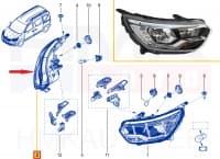 Esituli parem OEM Renault Express 2021-