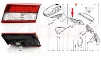 Tagatuli parem sisemine OEM Renault Laguna III