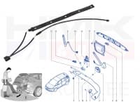 Tagaluugi jalaviipega avamise andur OEM Renault Espace V, Talisman