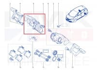 Pidurisadul tagumine parem (koos mootoriga) OEM Renault Talisman/Espace/Scenic