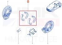 Trummelpiduriklotsid OEM Renault Captur II / Dacia Jogger 2020-  228,6mm