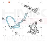 Roolivõimendi torude komplekt OEM Dacia