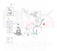 Roolivõimendi tagasivoolu toru OEM Renault Trafic 2014-