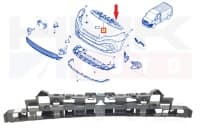 Esistange löögileevendi OEM Renault Trafic III 2014-