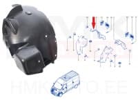Esilogari tagaosa parem OEM Renault Master 2019-