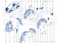 Esilogari esiosa vasak OEM Renault Espace V