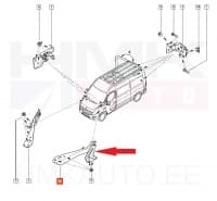 Kapoti hing vasak OEM Renault Master 2019-