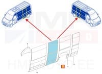 Kere küljepaneel peale liugust vasak/parem OEM Renault Master III (L3-L4)