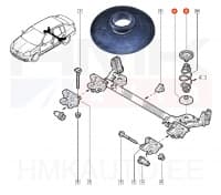 Keerdvedru padi, tagumine OEM Clio II