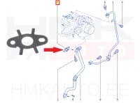 'Turbo õli tagasivoolutoru tihend OEM Renault 2,0DCI