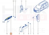Ukselink esiuksele, välimine parem OEM Dacia Dokker/Lodgy/Duster/Sandero