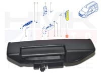 Ukselink liuguksele, välimine vasak OEM Dacia Dokker