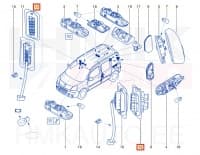 Liugukse kontaktlüliti OEM Renault Kangoo II
