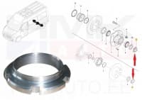 Tagarattalaagri kinnitusmutter OEM Renault Master III RWD