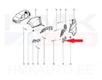 Tagastange kinnitus vasak OEM Renault Clio IV Grandtour