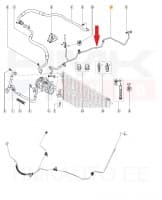Konditsioneeri toru, kõrgsurve OEM Renault Megane III