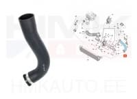 Turbo õhutoru(cooleri poolne osa) Renault Master 2,3DCI 10-