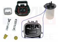 Kütusefiltri küttekeha pistik Renault 2-klemmi