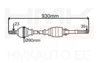 Veovõll komplektne parem Renault Laguna I 1,9DCI