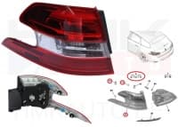 Tagatuli vasak Peugeot 308SW 2014-