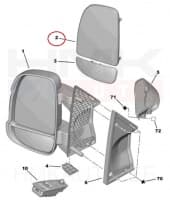 Peegliklaas vasak ülem. soojen. Jumper/Boxer/Ducato 2006-