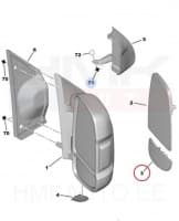 Peegliklaas parem alumine soojendusega Jumper/Boxer/Ducato 06-