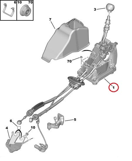 SOODUS!!! Käiguhoovastiku trosside komplekt Citroen C4/DS4 ML6C k.kast