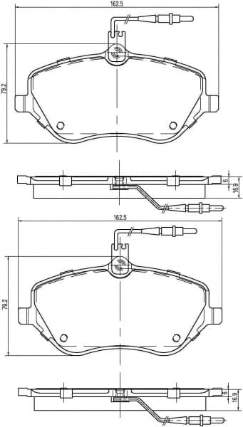 SOODUS!!! Piduriklotside komplekt eesmine Citroen C5/Peugeot 407