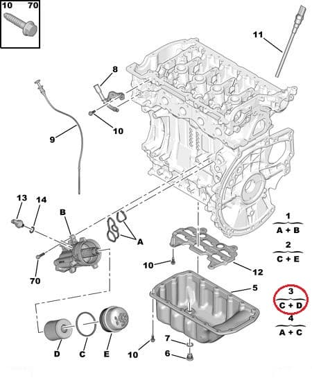 Õlifilter OEM Citroen/Peugeot