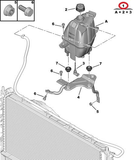Jahutusvedeliku paisupaak OEM Jumper/Boxer/Ducato 2006- (anduriga)
