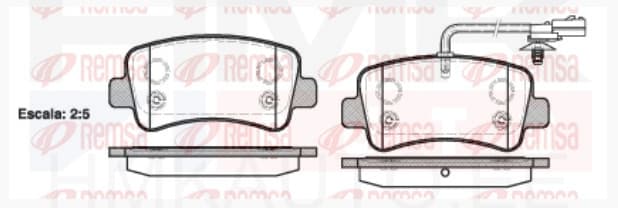 Piduriklotside komplekt tagumine Renault Master 2010-