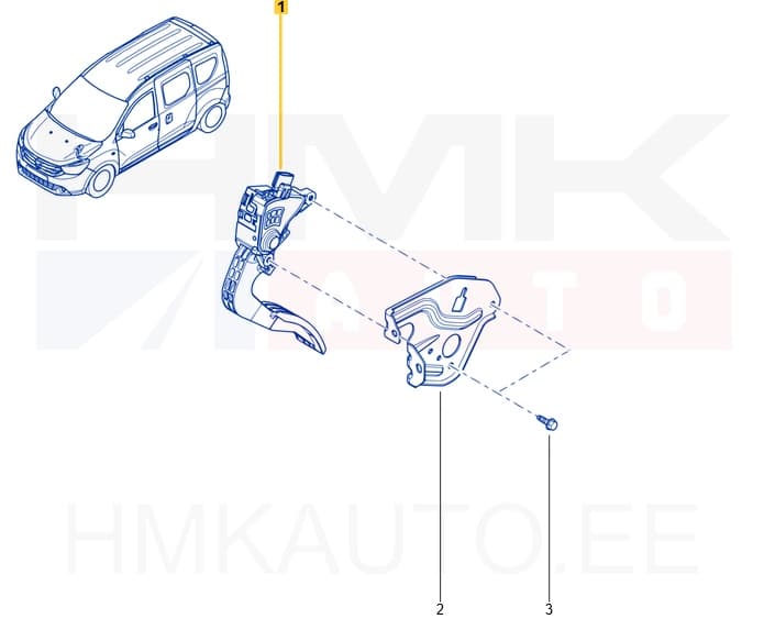 Elektriline gaasipedaal OEM Dacia