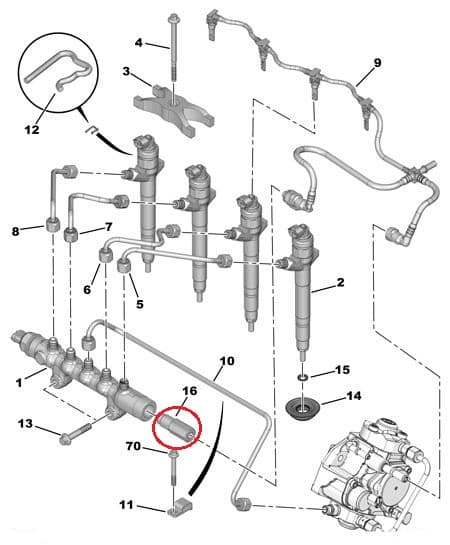 Kütuse ülerõhuklapp OEM Jumper/Boxer/Ducato/Transit 2,2HDI