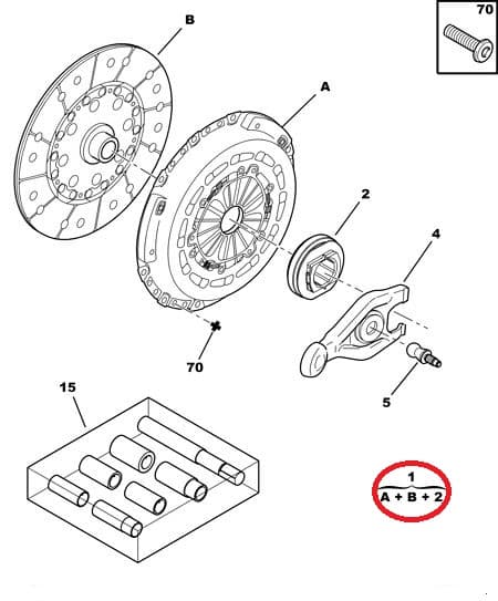 Sidurikomplekt OEM Jumper/Boxer/Ducato 2,2HDI 06-11
