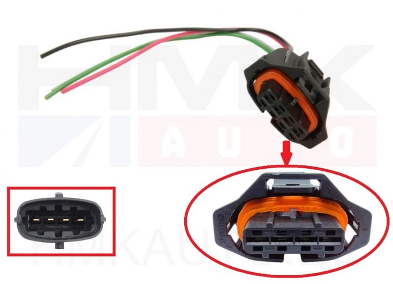 Pistik juhtmetega Bosch 4-klemmi