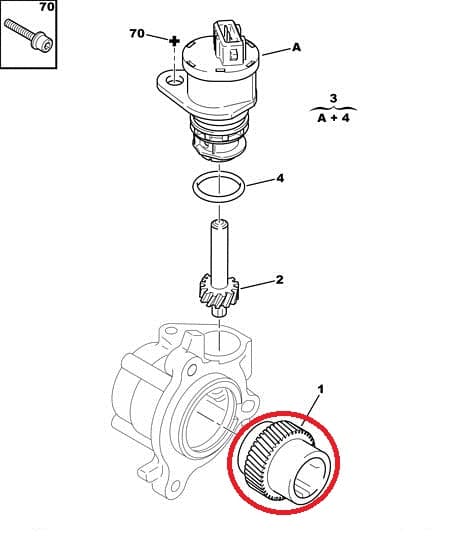 Spidomeetri hammasratas OEM PSA