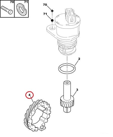 Spidomeetri hammasratas OEM PSA