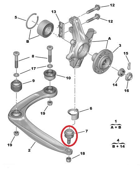 Sarniir OEM Citroen C4/Berlingo, Peugeot 307/308/3008/508/Partner Tepee
