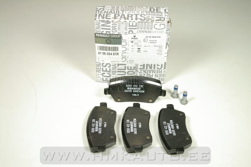 Piduriklotside komplekt eesmine OEM Renault Clio III, Modus, Kangoo II / Dacia Logan, Dokker, Lodgy, Duster