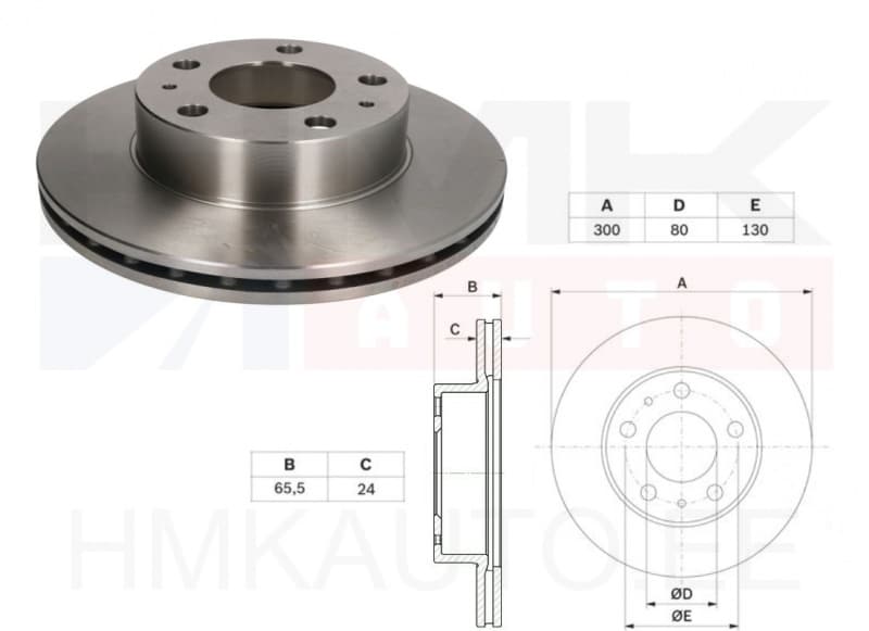 Piduriketas eesmine Jumper/Boxer/Ducato 2006- 16" 300/24mm