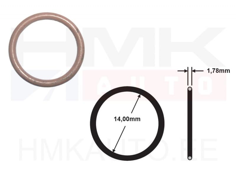 A/C toru tihend 14x1,78 Citroen/Peugeot