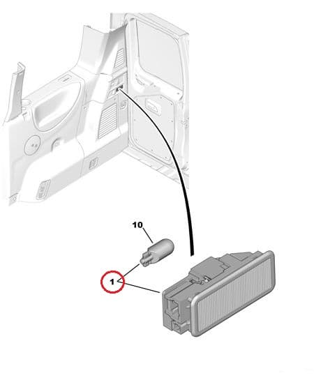 Pakiruumi valgusti Citroen/Peugeot