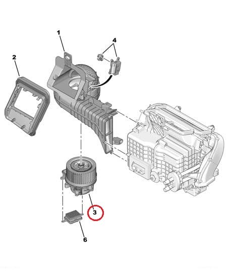 Salongiventilaator OEM Peugeot 3008/5008 , Citroen DS5