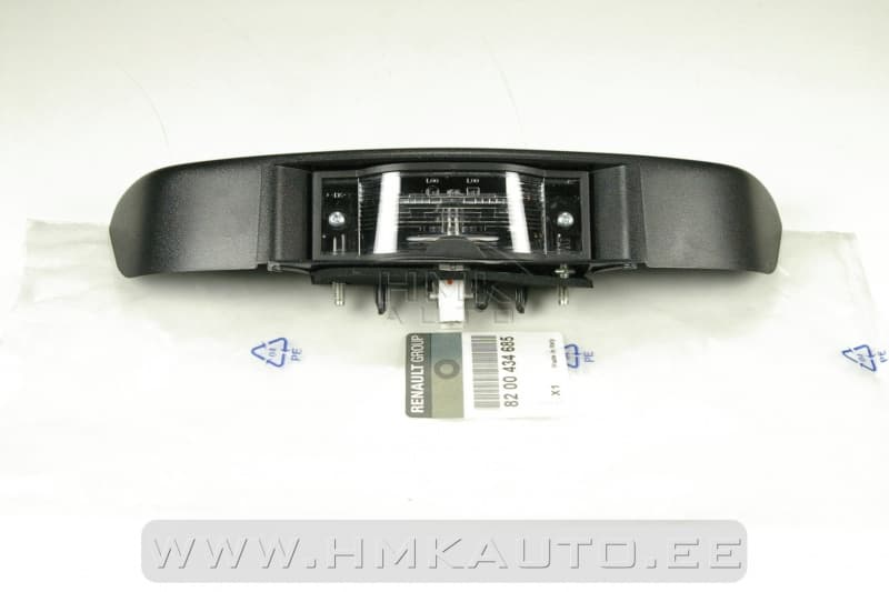 Numbrilaua valgusti koos paneeliga OEM Renault Trafic II/Opel Vivaro/Nissan Primastar (tagaluugiga)