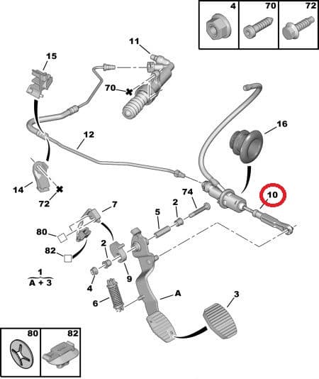Siduri peasilinder OEM Citroen Berlingo/Peugeot Partner 2008-