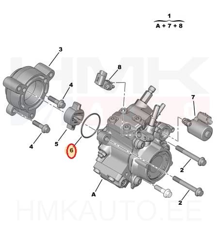 Kütusepumba tihend OEM Peugeot/Citroen 2,2HDi Euro5