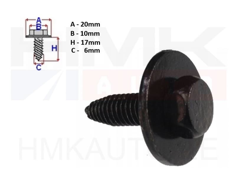 Polt M6x1,00-L20 Citroen/Peugeot